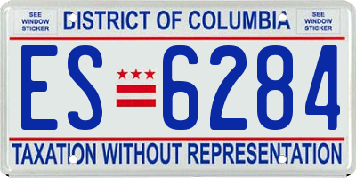 DC license plate ES6284
