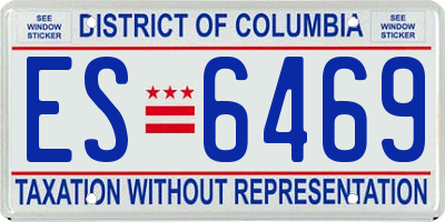 DC license plate ES6469