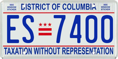 DC license plate ES7400