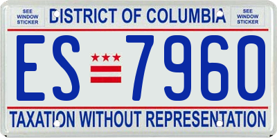 DC license plate ES7960