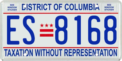 DC license plate ES8168