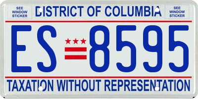 DC license plate ES8595