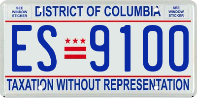 DC license plate ES9100