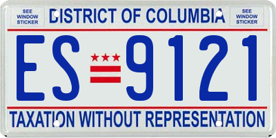 DC license plate ES9121