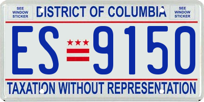 DC license plate ES9150