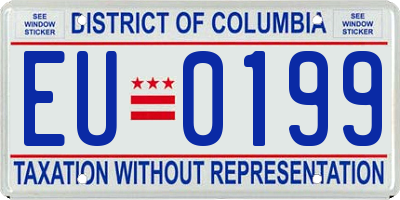 DC license plate EU0199