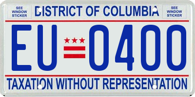 DC license plate EU0400
