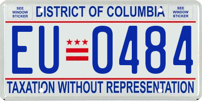 DC license plate EU0484
