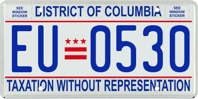 DC license plate EU0530