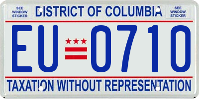 DC license plate EU0710