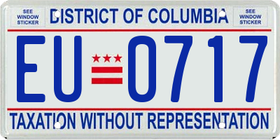 DC license plate EU0717