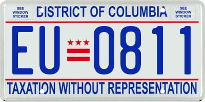 DC license plate EU0811