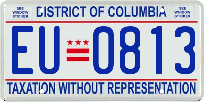 DC license plate EU0813
