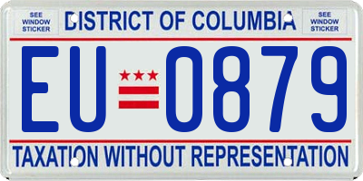 DC license plate EU0879