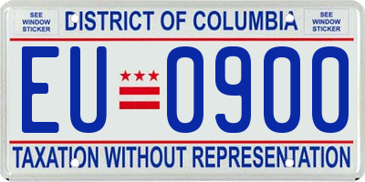 DC license plate EU0900