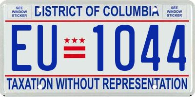 DC license plate EU1044