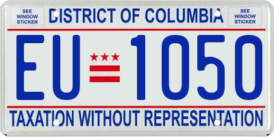 DC license plate EU1050