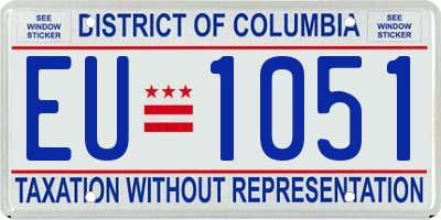 DC license plate EU1051