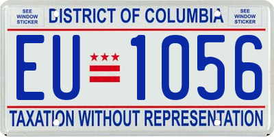 DC license plate EU1056