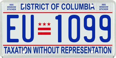 DC license plate EU1099