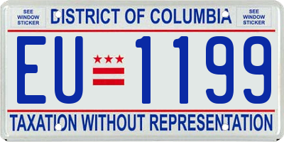 DC license plate EU1199