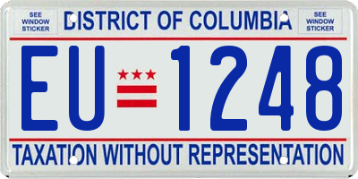 DC license plate EU1248