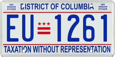 DC license plate EU1261