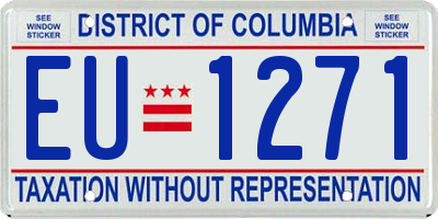 DC license plate EU1271