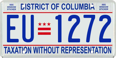 DC license plate EU1272
