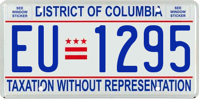 DC license plate EU1295