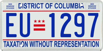 DC license plate EU1297