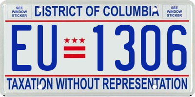DC license plate EU1306