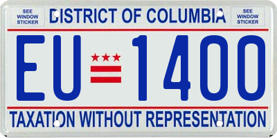 DC license plate EU1400