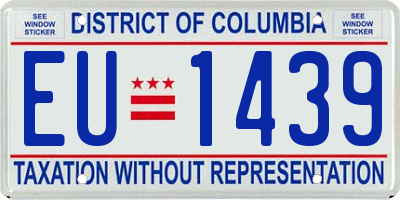 DC license plate EU1439