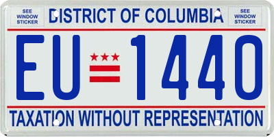 DC license plate EU1440
