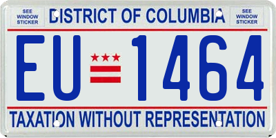 DC license plate EU1464