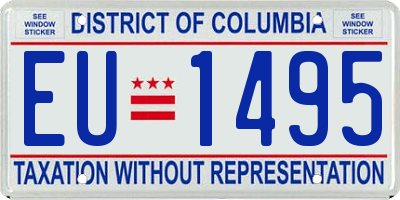 DC license plate EU1495