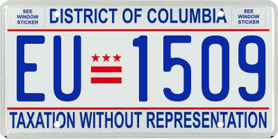 DC license plate EU1509
