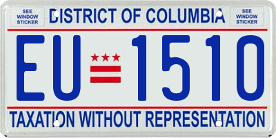 DC license plate EU1510