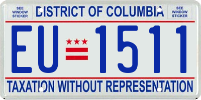 DC license plate EU1511