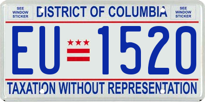 DC license plate EU1520