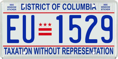 DC license plate EU1529