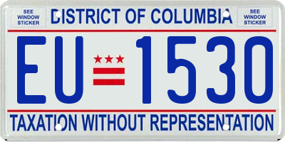 DC license plate EU1530