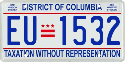 DC license plate EU1532