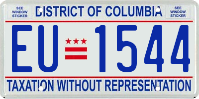 DC license plate EU1544