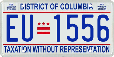 DC license plate EU1556