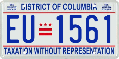 DC license plate EU1561