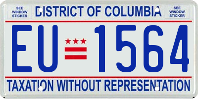 DC license plate EU1564