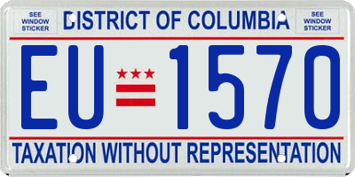 DC license plate EU1570