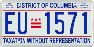 DC license plate EU1571